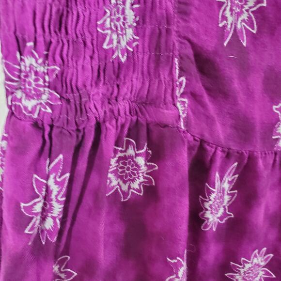 American Sweetheart Women's Sleeveless Purple Flowy Boho Dress Elastic Size M - Picture 14 of 15